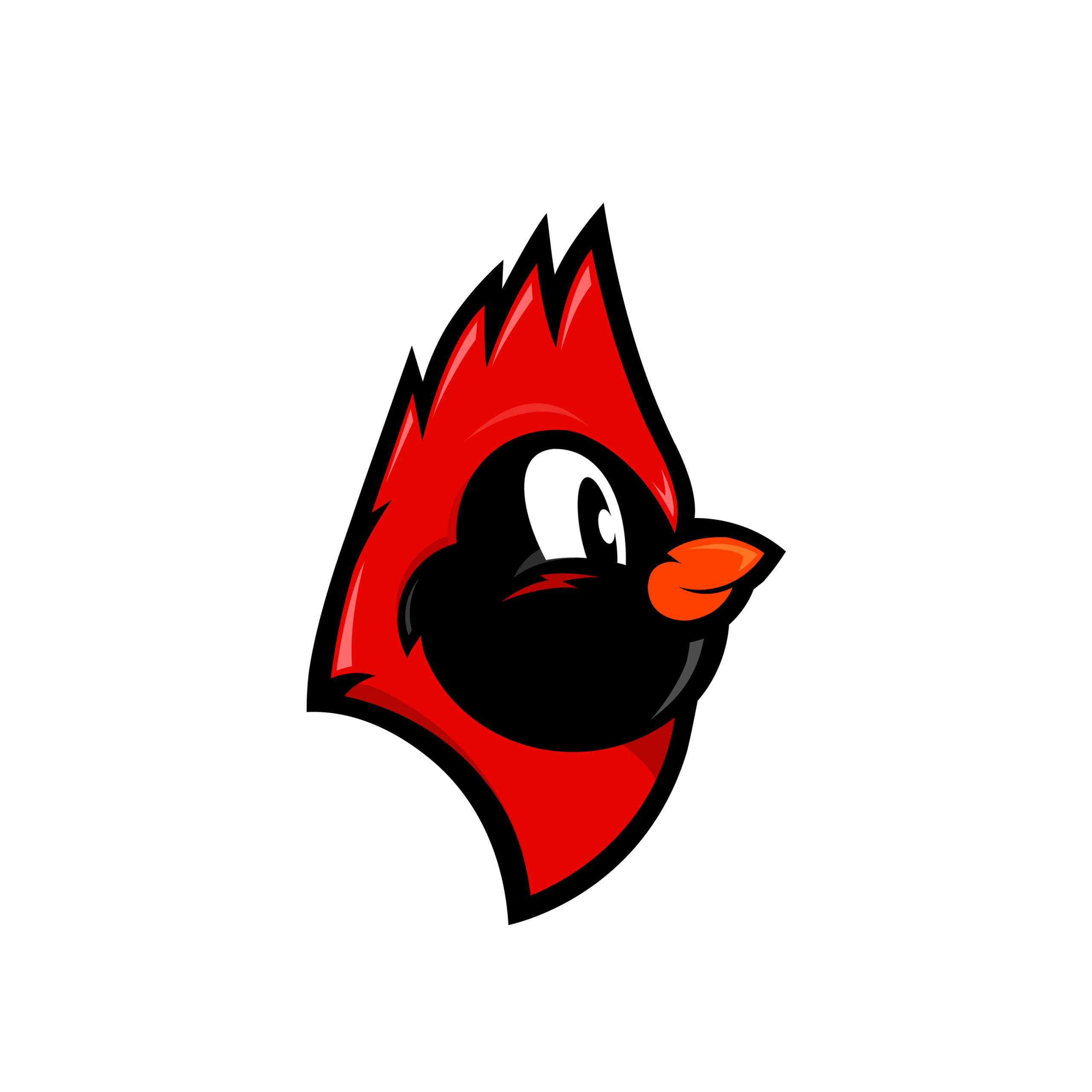 Pre-K Elementary Cardinal Border East Cleveland Elementary Lil' Red Mascot