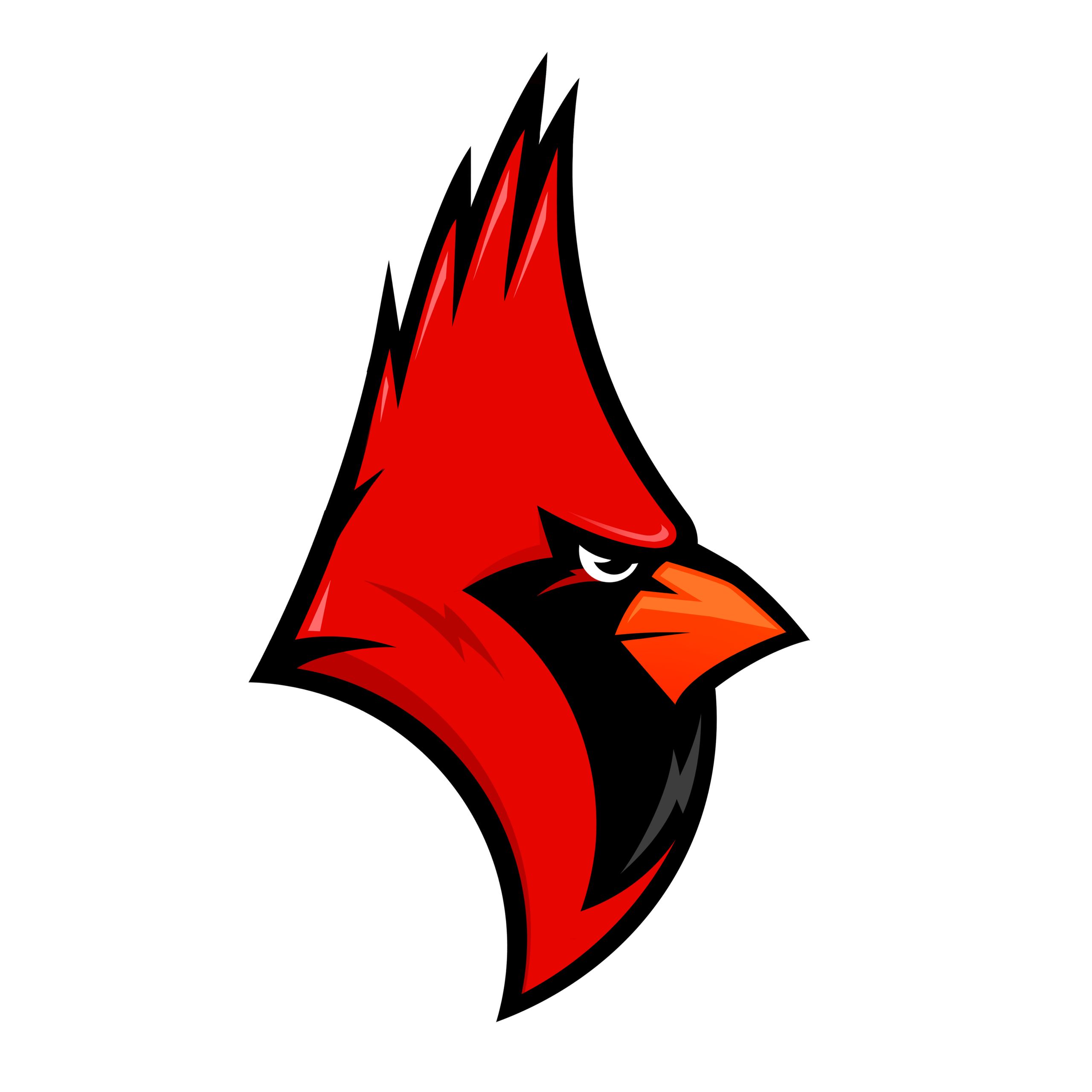 Shaw HS Cardinal Border East Cleveland Elementary Big Redd Mascot