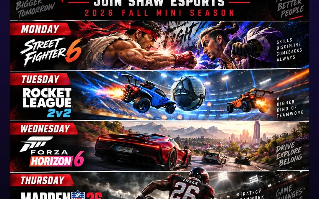 Shaw High School Esports – Fall 2026 Mini Season