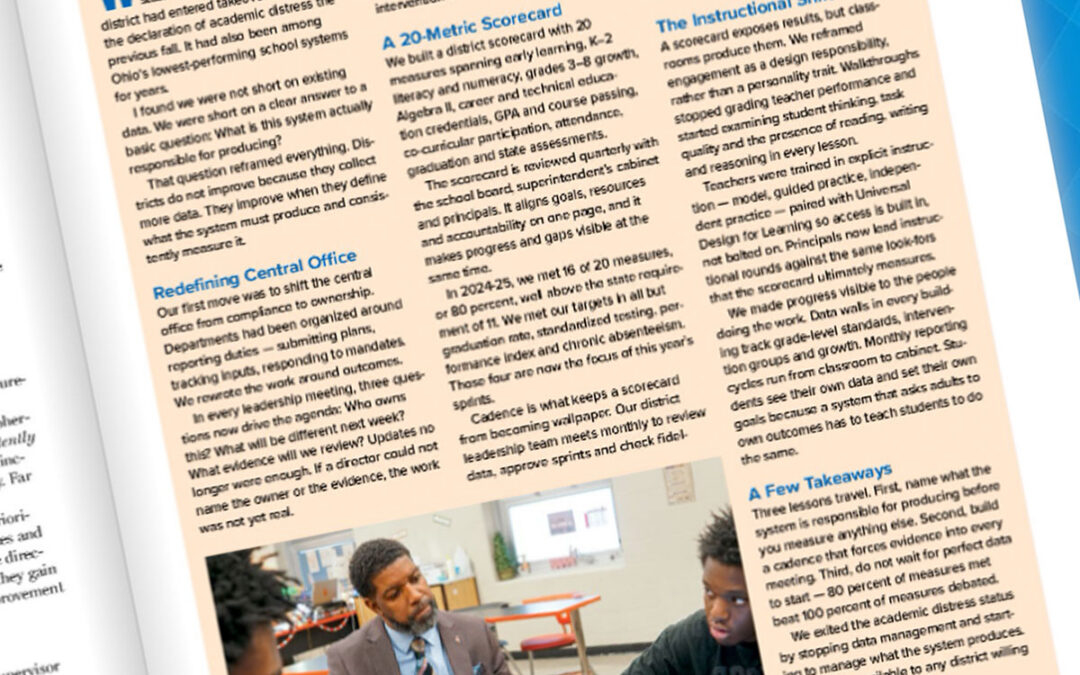 Press Release – East Cleveland Turnaround Work Featured Nationally by AASA